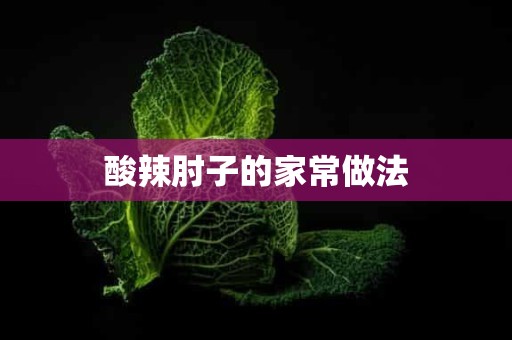 酸辣肘子的家常做法