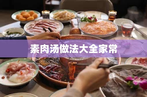 素肉汤做法大全家常