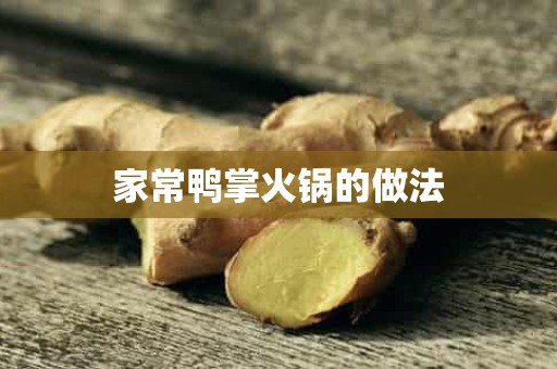 家常鸭掌火锅的做法