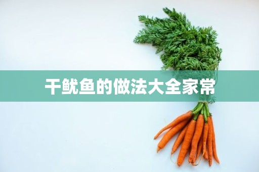 干鱿鱼的做法大全家常