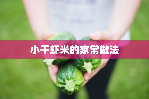 小干虾米的家常做法