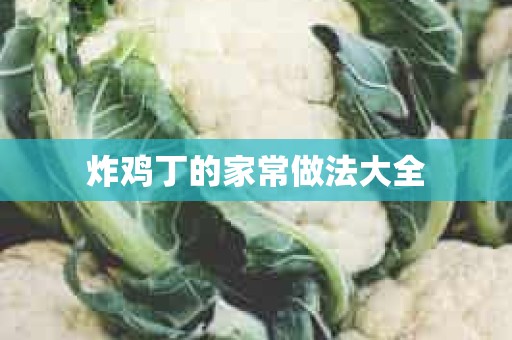 炸鸡丁的家常做法大全