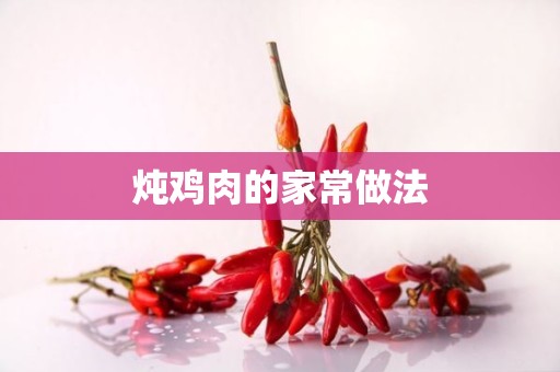 炖鸡肉的家常做法