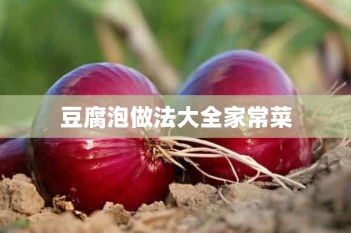 豆腐泡做法大全家常菜